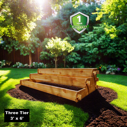 Timberlane Gardens Raised Garden Bed Kit Large 3 Tiered