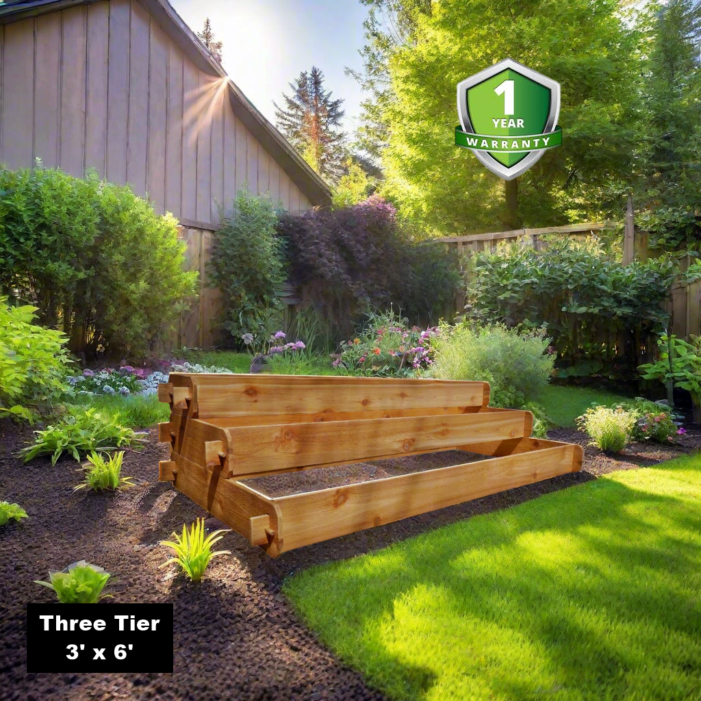 Timberlane Gardens Raised Garden Bed Kit Large 3 Tiered