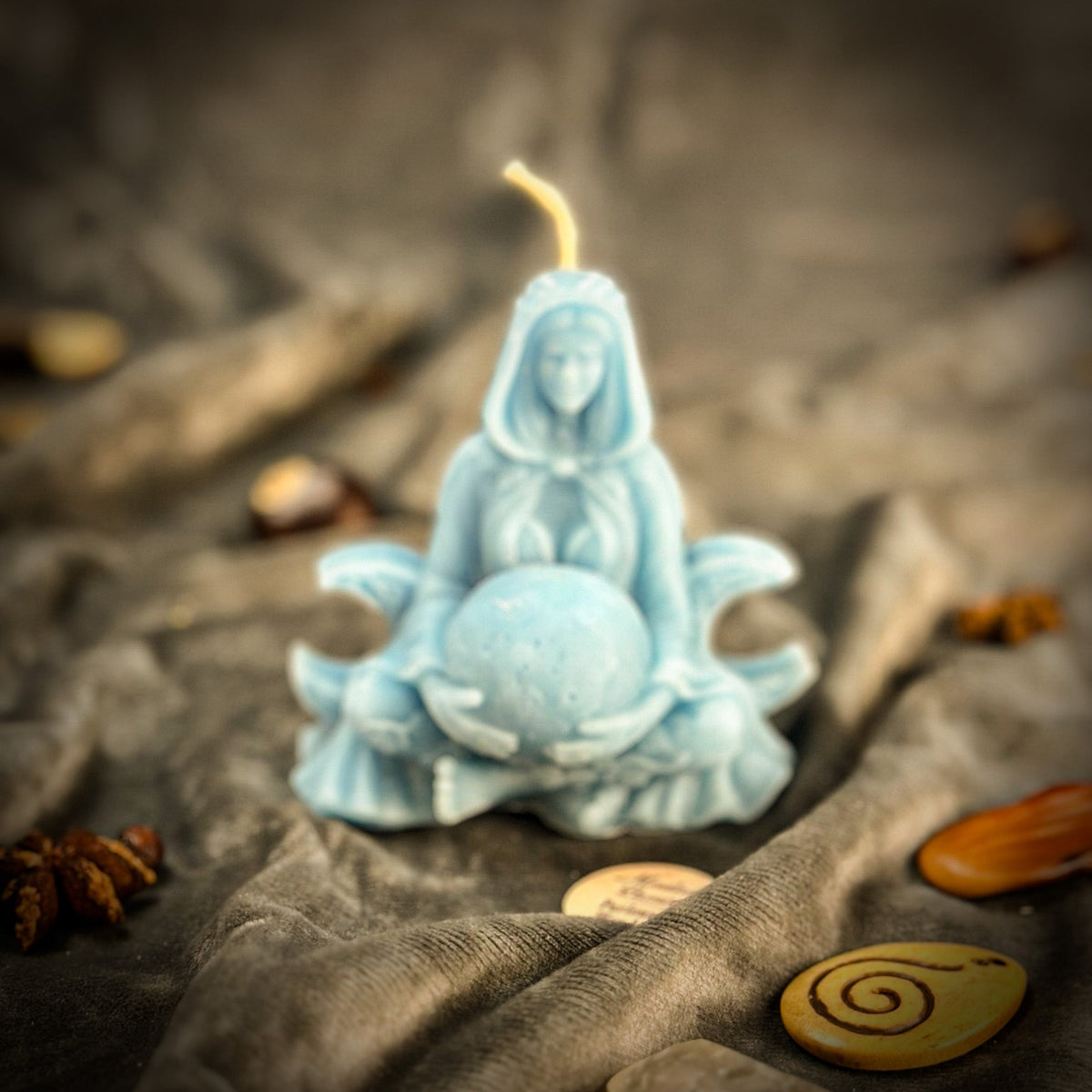 Moon Goddess Candle Spell Kit - Lunar Magic & Divine Feminine Energy