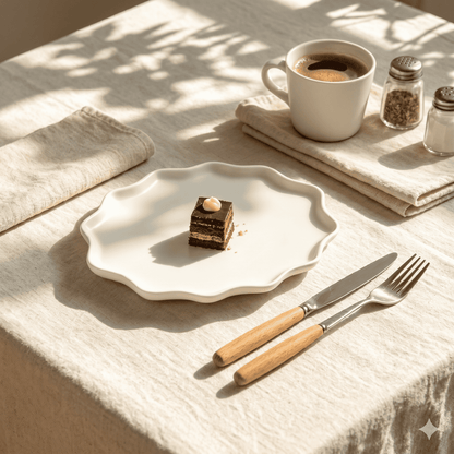 BosilunLife Bring Nature Inside Dinner Plate Recycled Eco-Clay 4-pcs set