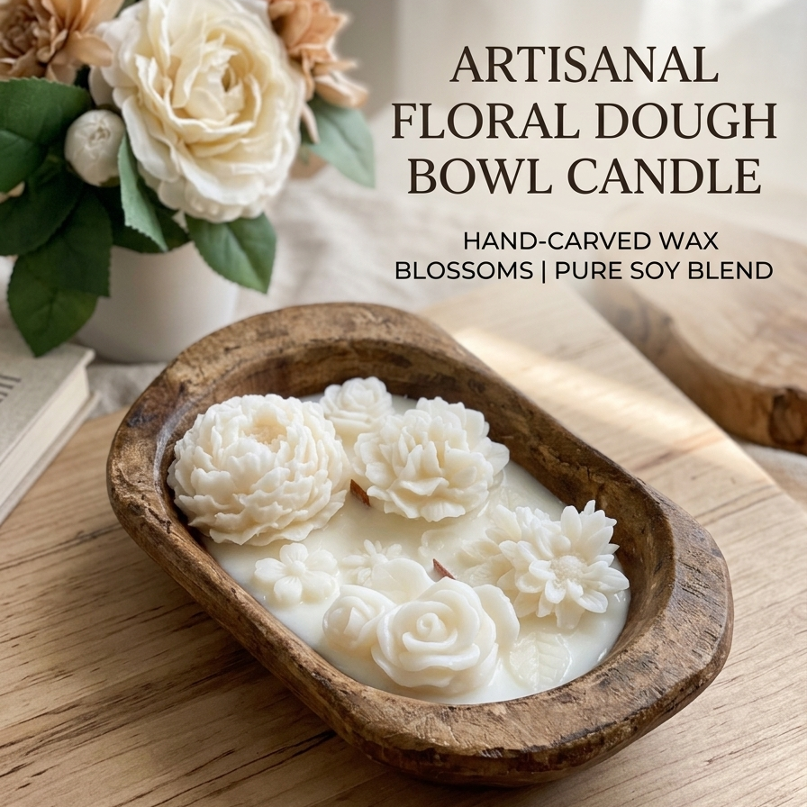 Botanical Garden Dough Bowl Candle