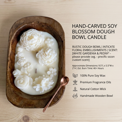 Botanical Garden Dough Bowl Candle