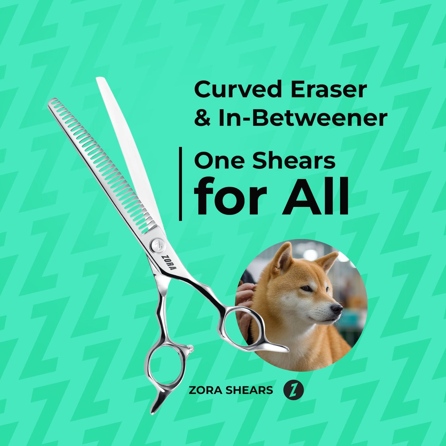 Pet Grooming Curved Blender Shear