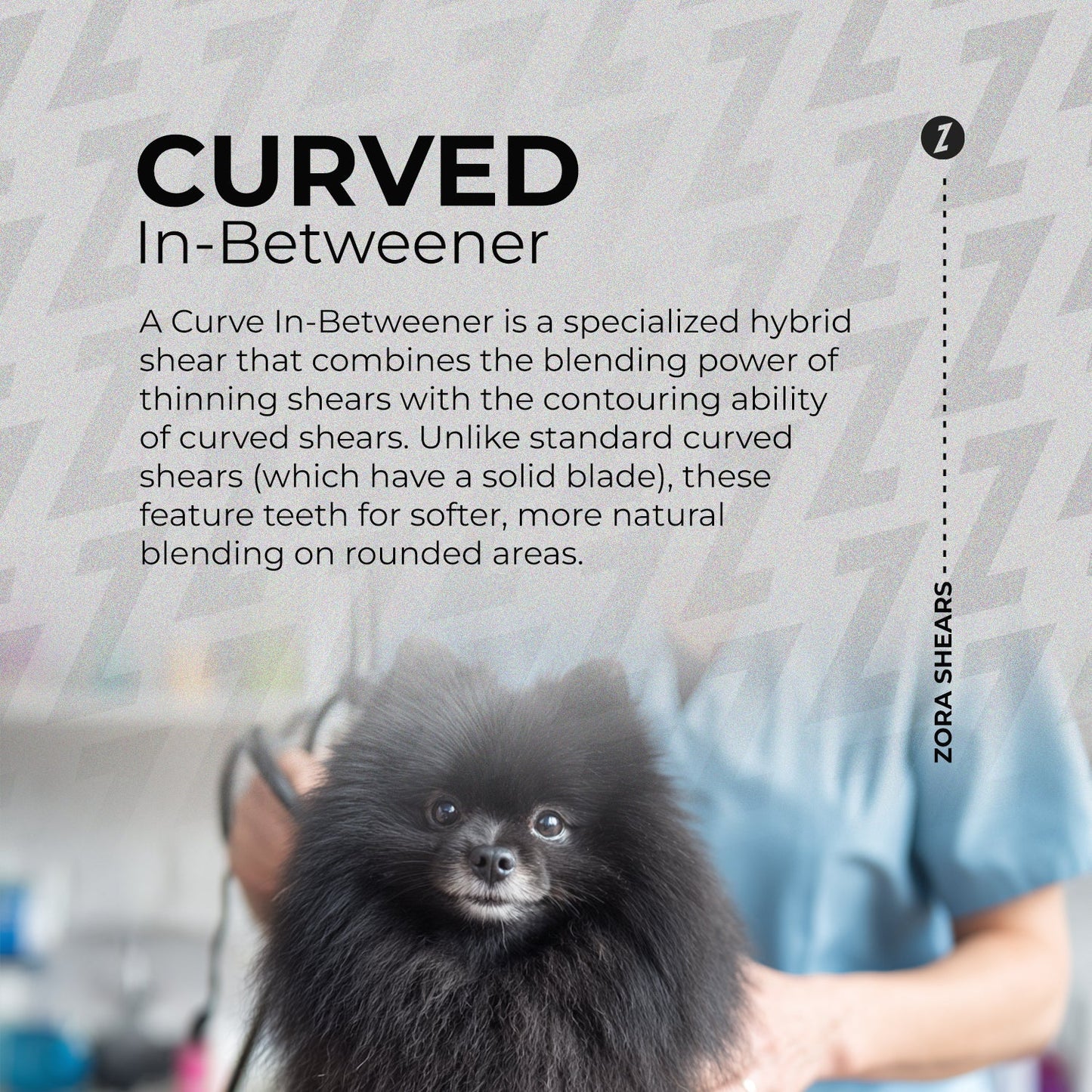 Pet Grooming Curved Blender Shear
