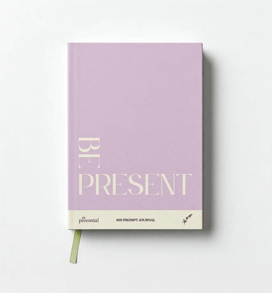Be Present 100 Guided Prompt Journal - Lavender Edition