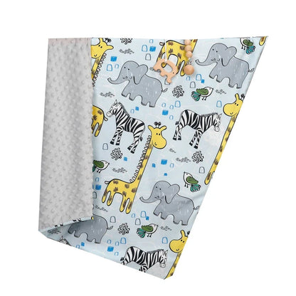 Newborn Baby Blanket Warm Swaddling Wrap Winter Autumn Toddler Dotted Quilt