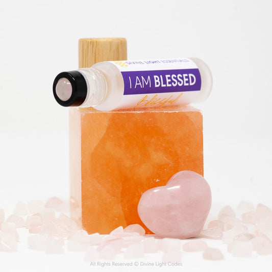 I Am Blessed Trio Set - Blue Lotus and Rose Flower Elixir - Roller Bottle, Drops and Body Spray