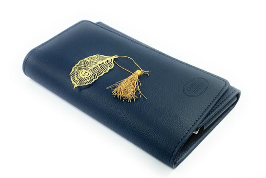 Feather Bookmark with Tassel Golden Finish Set of 6