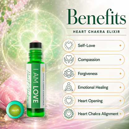 Chakra Balancing Elixirs - Essential Oils - 10 Roller Bottles Set