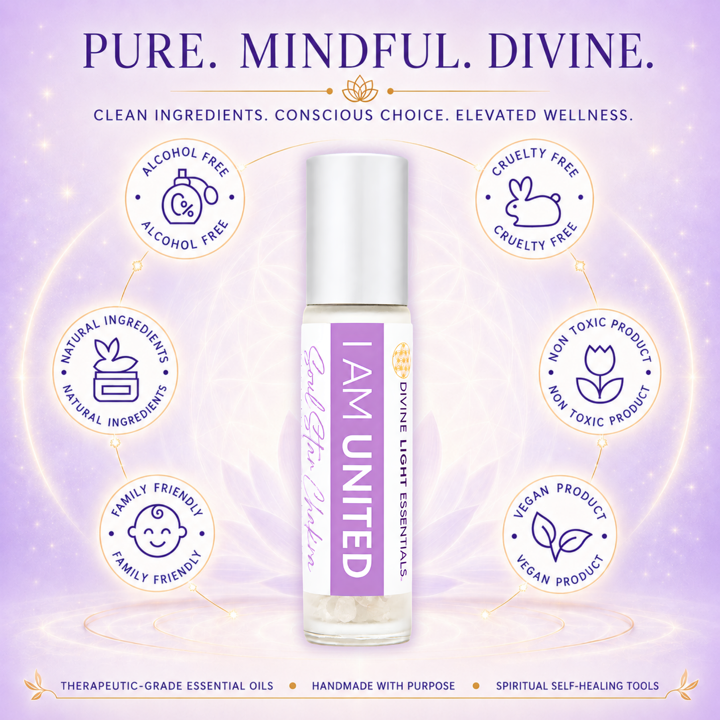 Lift Yourself Elixir Bundle - Essential Oils for Unity Consciousness - Ascension - Intuition - 3 Roller Bottles