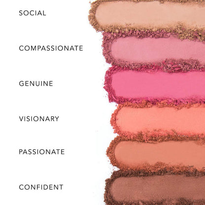 REALHER-You Are Brilliant Eyeshadow Palette - Neutral Tones, 6 Pan