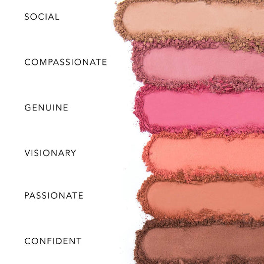 REALHER-You Are Brilliant Eyeshadow Palette - Neutral Tones, 6 Pan