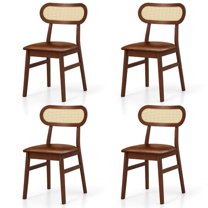Set Of 2 Mid Century Wood Dining Chairs