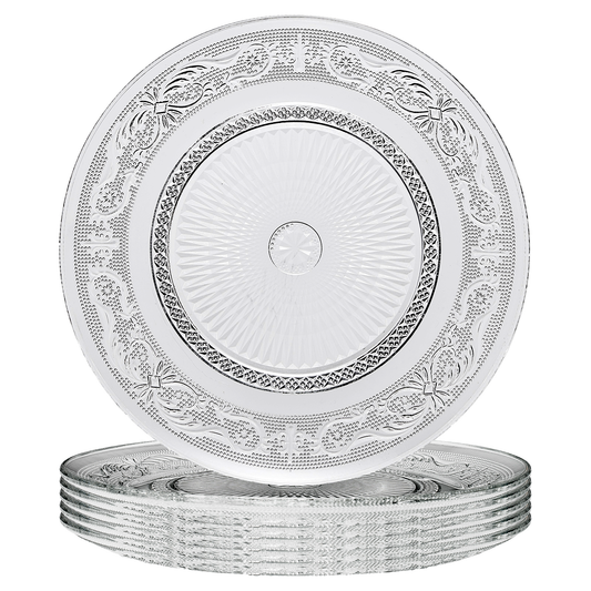 Classica Vintage Glass Plate, Set of 6