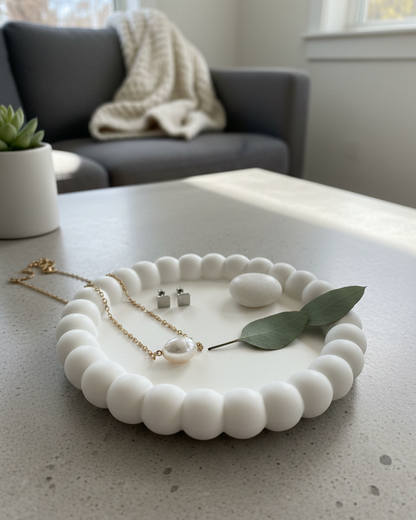 Small Bubble Jesmonite Trinket Dish