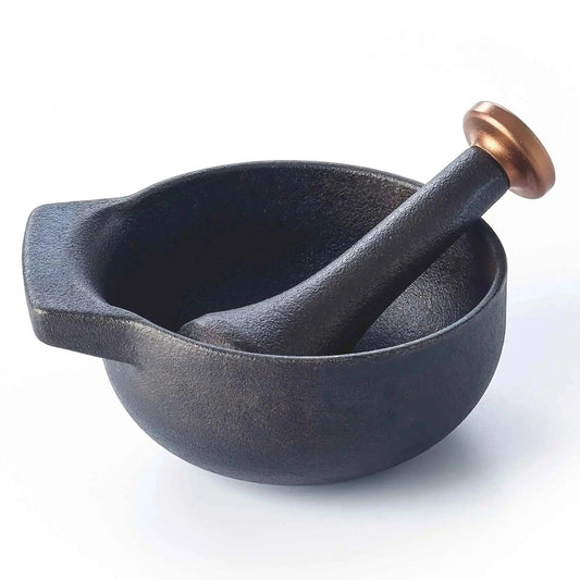 Enameled Cast Iron Mortar & Pestle Set, 2-Cup