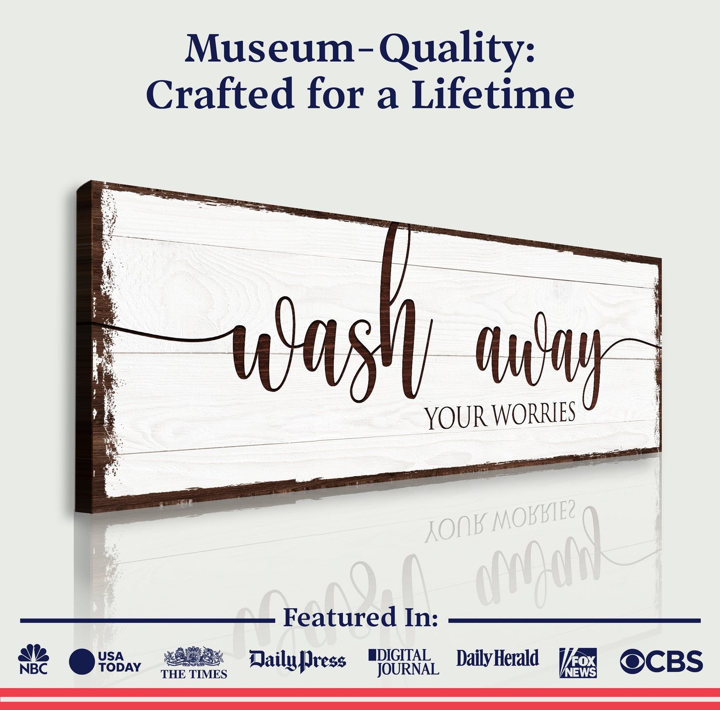 Wash Away Your Worries Wall Art