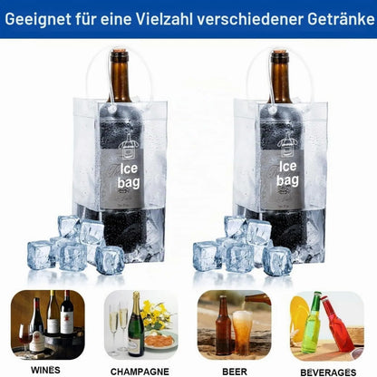 3/6 PCS Collapsible Clear Pouch Ice Wine Bag