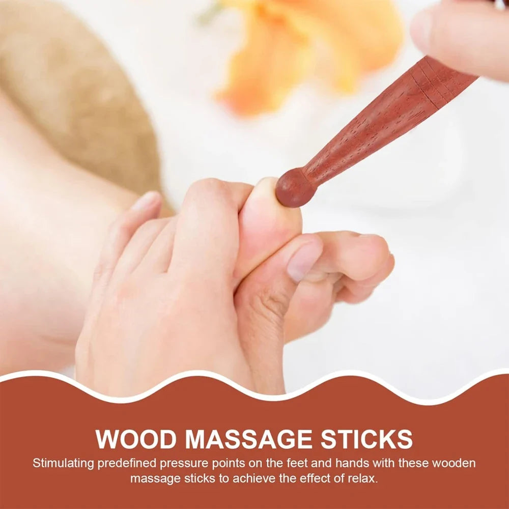 1PCS Wood Foot Massage