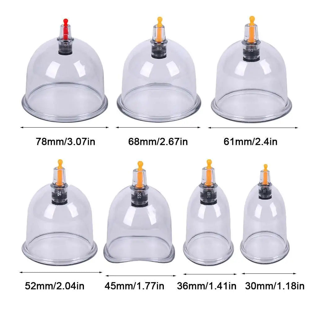 Cupping Relaxation Multiple Sizes of Vacuum Cups Massage Cupping
