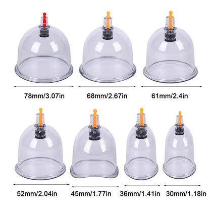 Cupping Relaxation Multiple Sizes of Vacuum Cups Massage Cupping