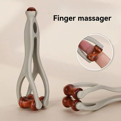 Finger Massager Dual-Row Roller Design Easy Use Relieve Finger Fatigue