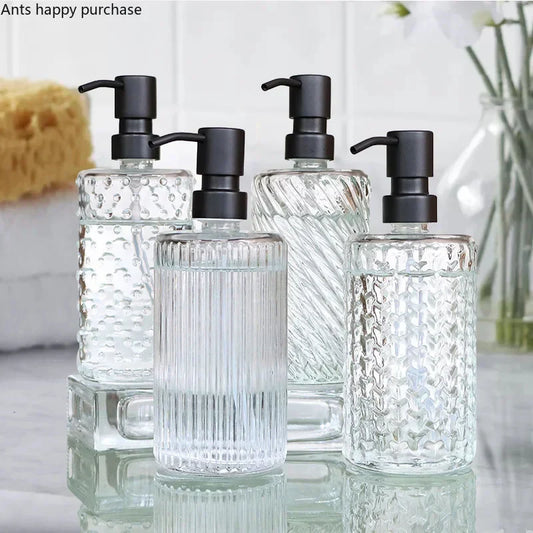 Transparent Bathroom Accessories Soap Bottle Dispenser