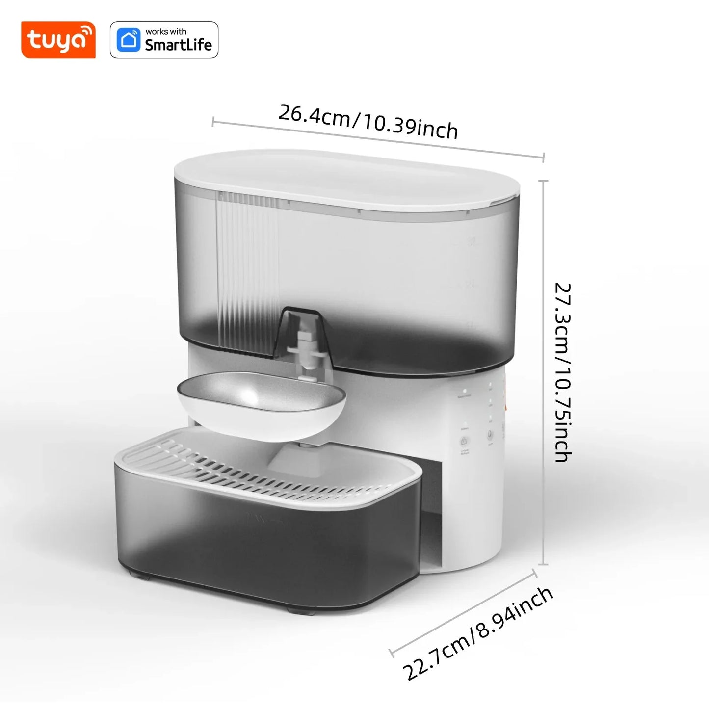 3L Timed Water Dispenser for Cats & Small Dogs, Automatic Pet Fountain,