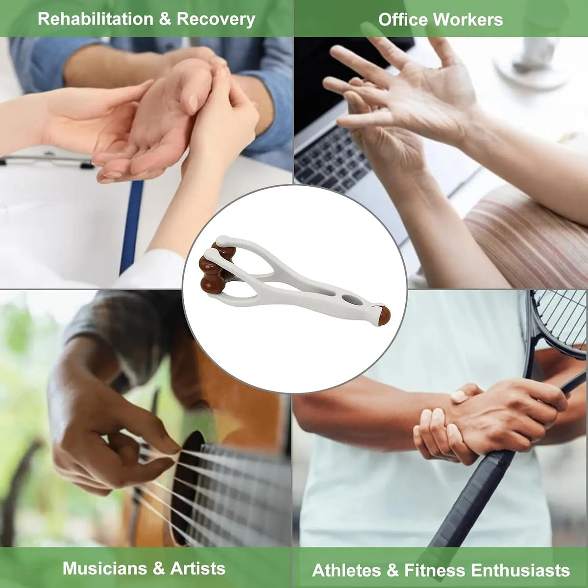 Finger Massager Solid Wood Finger Massage Roller