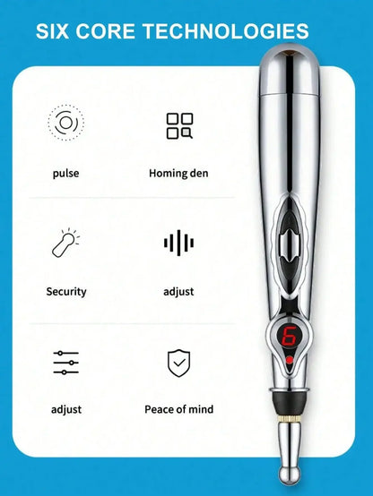 Meridian Pen Electronic Energy Circulation Massage Pen for Soothing Relaxation and Body Shaping Household Artifact