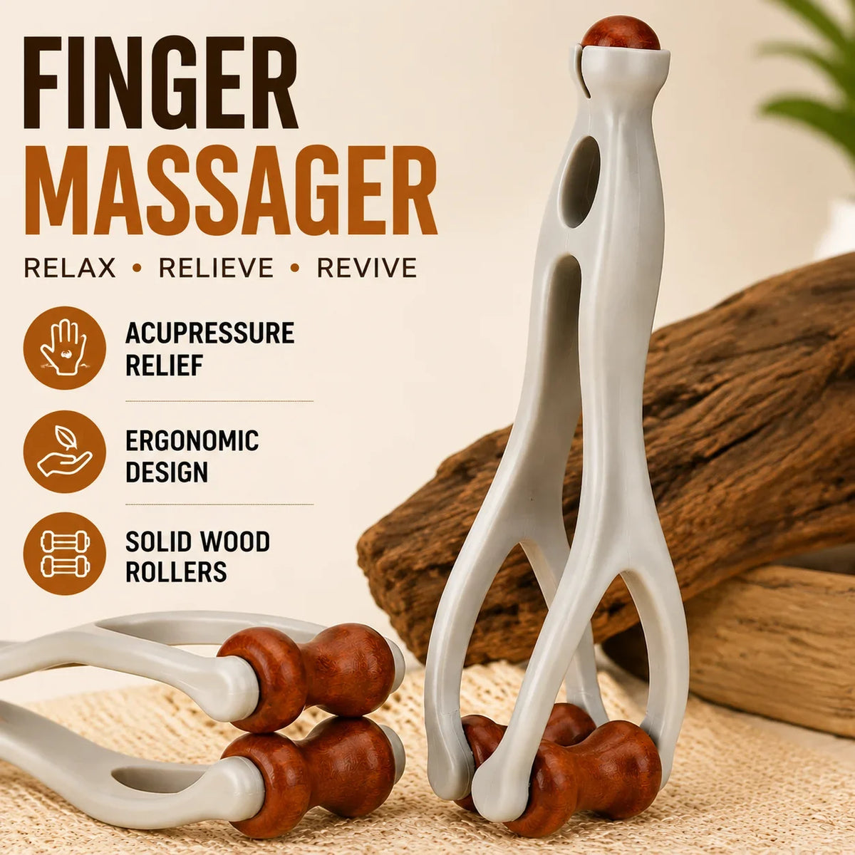 Finger Roller Massager Acupoint Relief Hand Joint Care