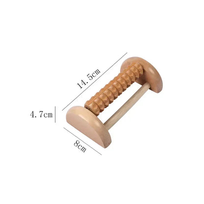 Wooden ten row large roller foot massager for hand massage  foot massager Relieves Fatigue