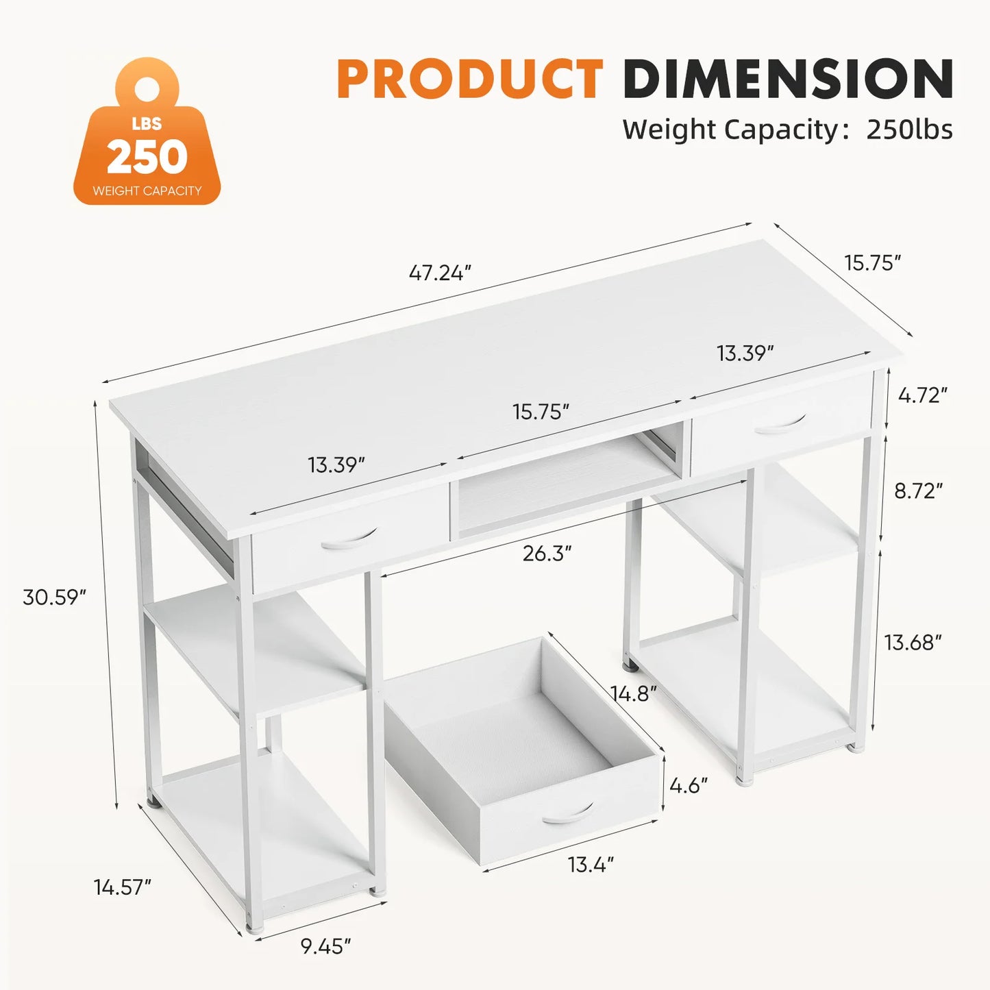 48 Inch Computer Desk