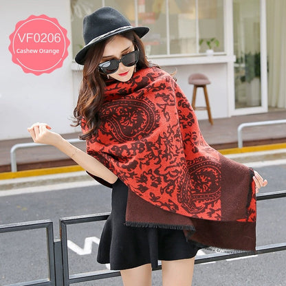 Women's Extra Large Scarf Long Double-Sided all season