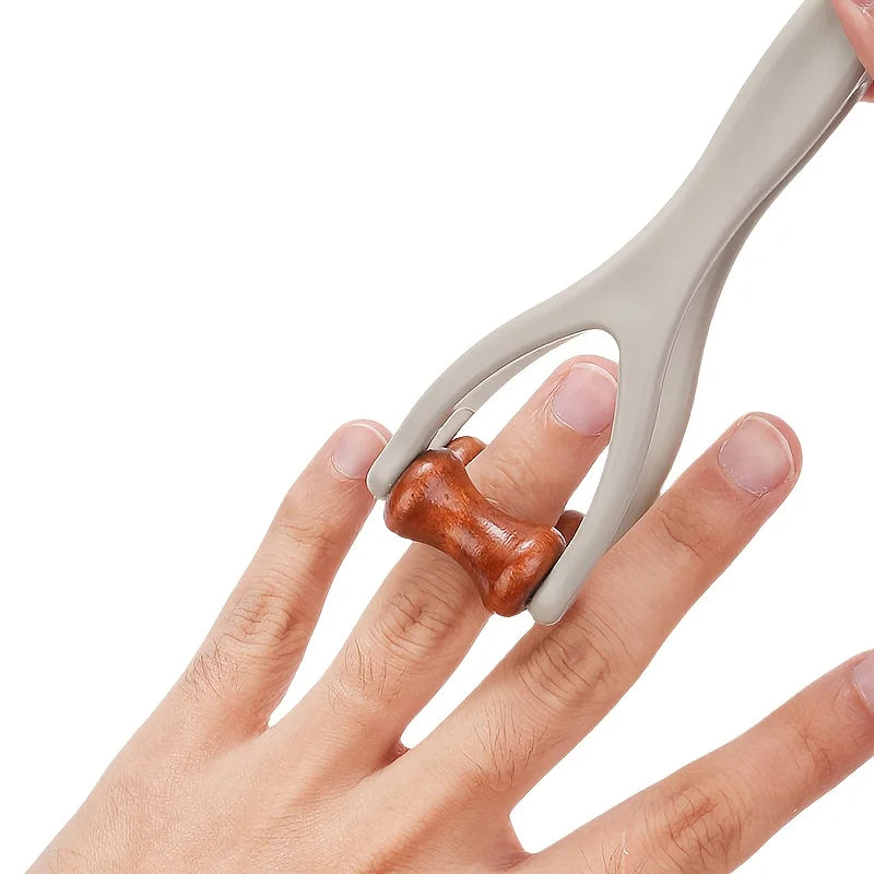 Finger Massager Solid Wood Finger Massage Roller