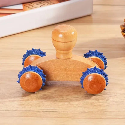 Wooden Massager Manual Roller Neck Back Waist Massage