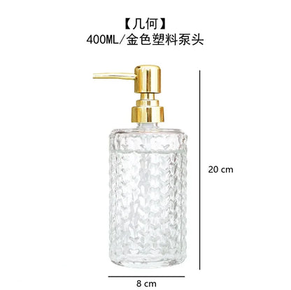 Transparent Bathroom Accessories Soap Bottle Dispenser