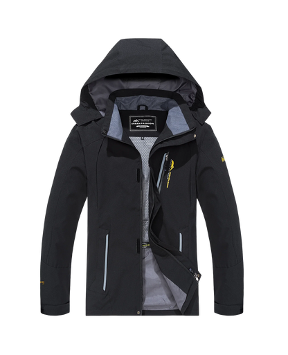 Men's Waterproof Hiking Jacket Large Size Windproof Windbreaker