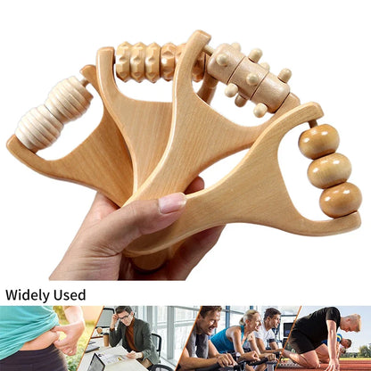 1Pcs  Wooden Massage Roller,