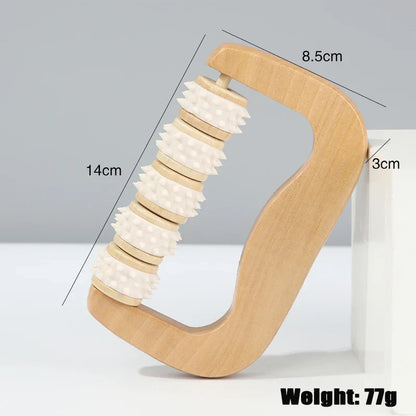 Wooden Massager Manual Roller Neck Back Waist Massage