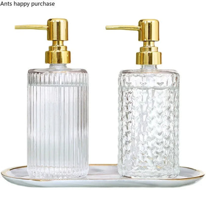 Transparent Bathroom Accessories Soap Bottle Dispenser