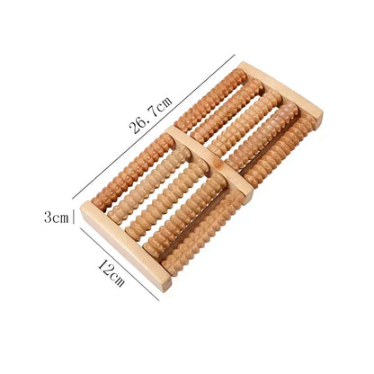 Wooden ten row large roller foot massager for hand massage  foot massager Relieves Fatigue