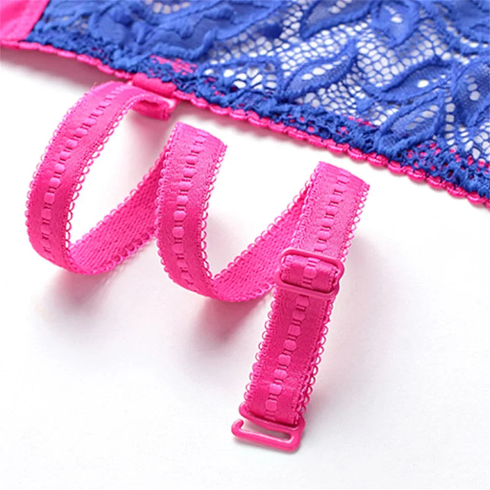 Women's Sexy Lace Underwire Bra Lightly Padded Push up Cup Everyday Bra 34 36 38 40 42 44 A B C