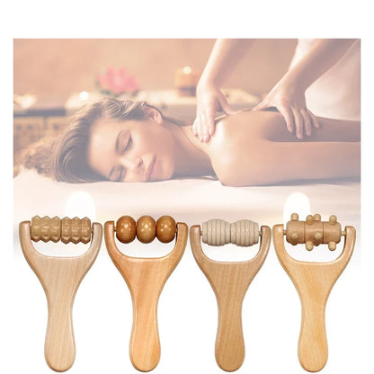 1Pcs  Wooden Massage Roller,