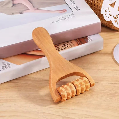 Wooden Massager Manual Roller Neck Back Waist Massage