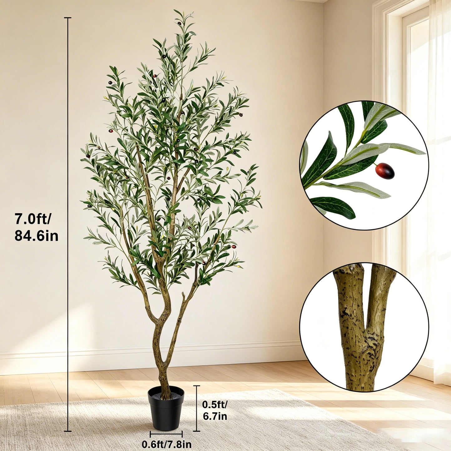 Artificial Indoor Olive Tree