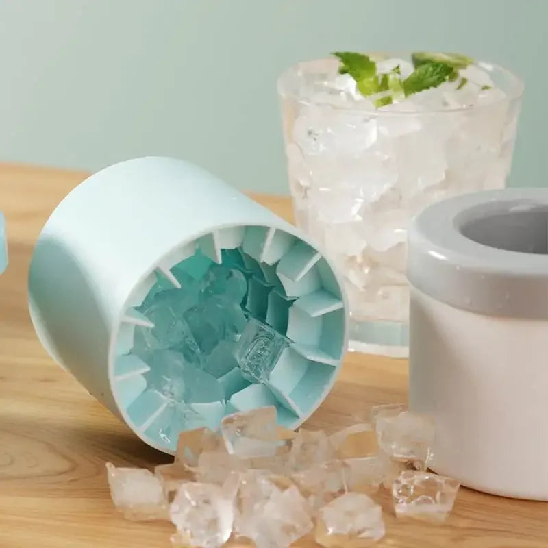 Ice Bucket Cup Mold Ice Cubes Tray Food Grade Quickly Freeze