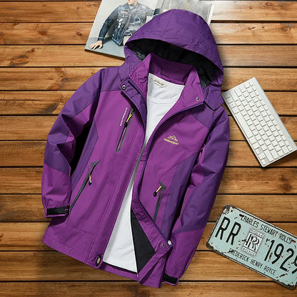 Women Thin Outdoor Waterproof All Year Round Shell Jacket