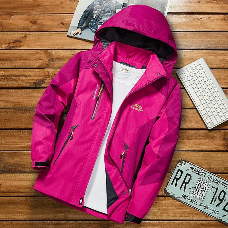 Women Thin Outdoor Waterproof All Year Round Shell Jacket