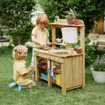 DuoPlay Outdoor Play Kitchen for Kids